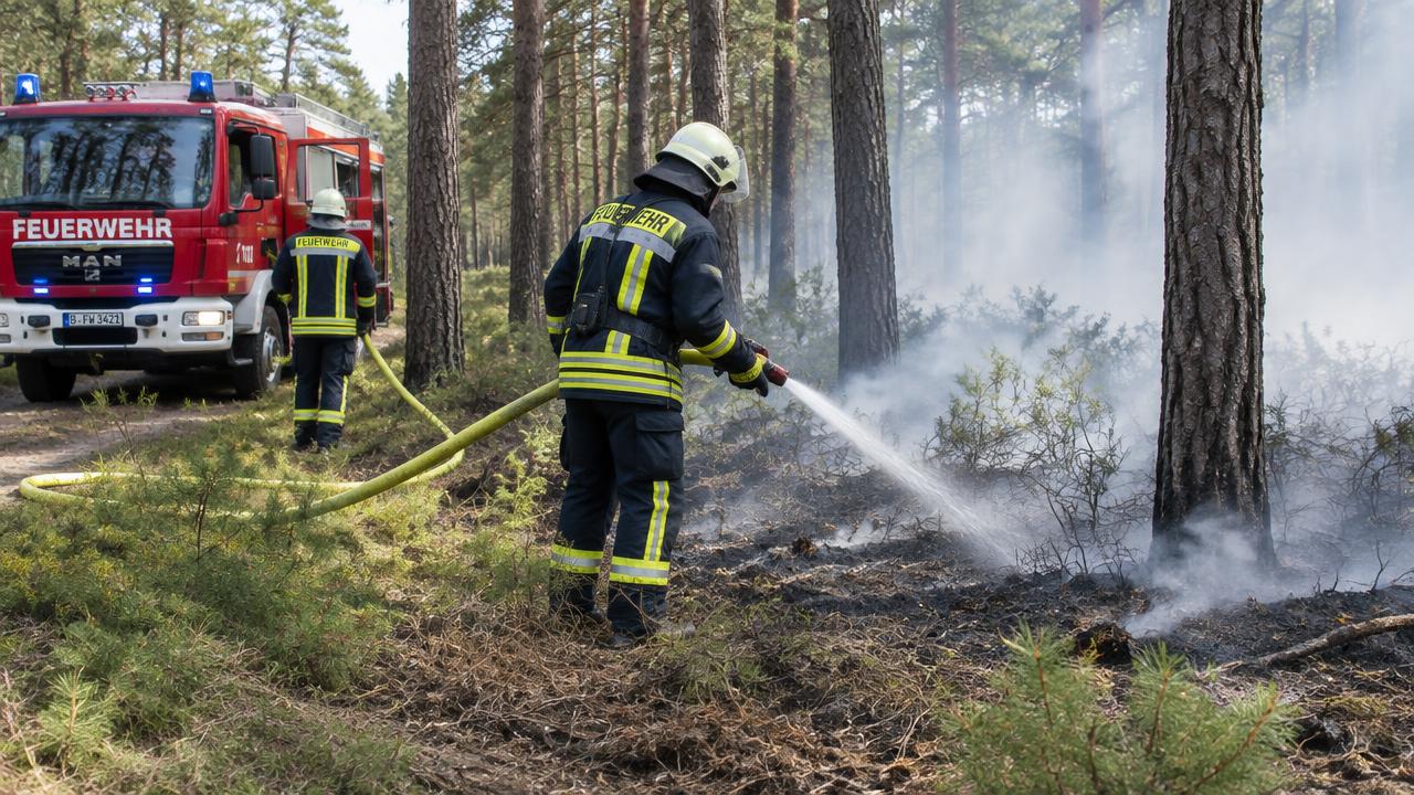 Waldbrände: Feuerwehren zweimal im Einsatz